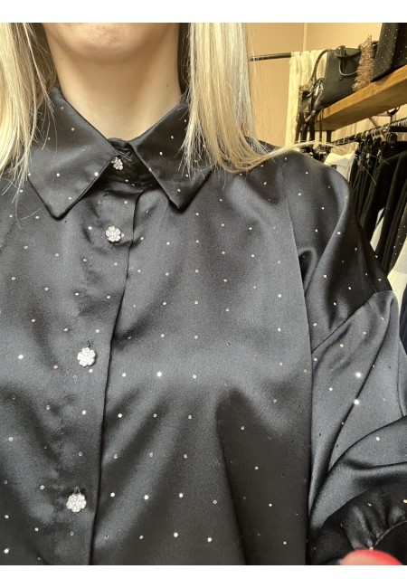 Camicia STRASS nera