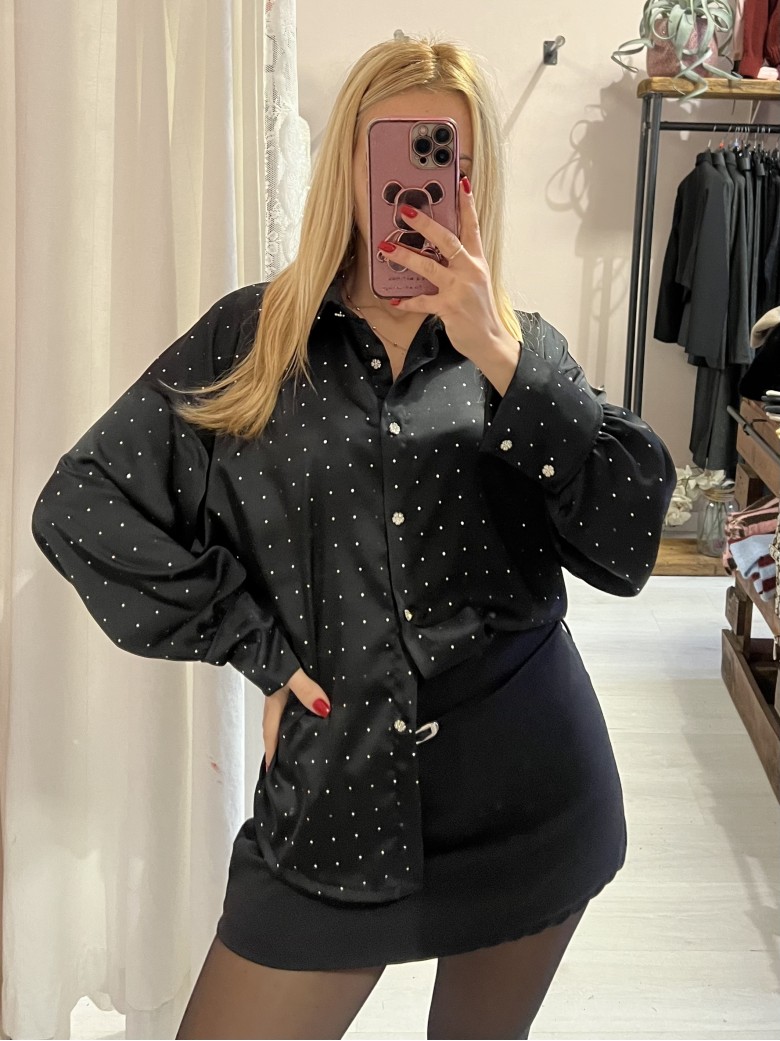 Camicia STRASS nera