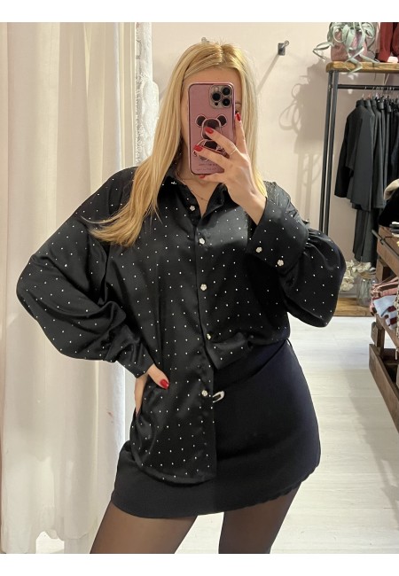 Camicia STRASS nera