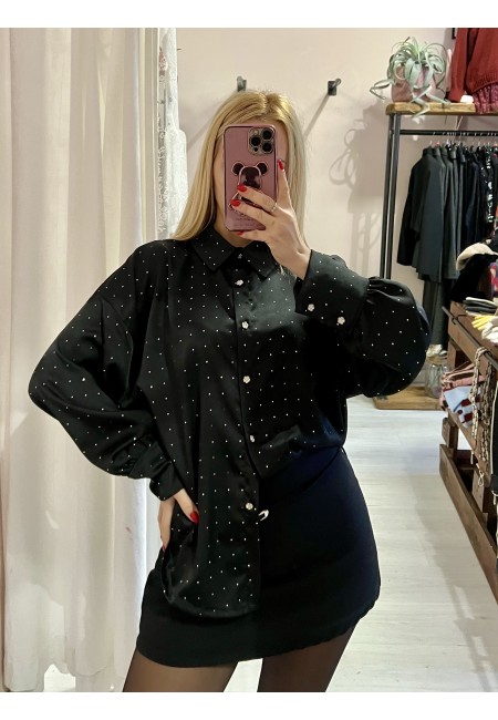 Camicia STRASS nera