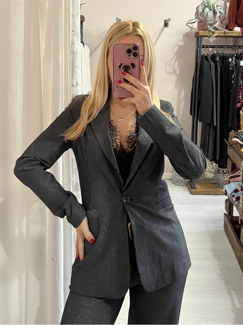 Giacca lurex nera