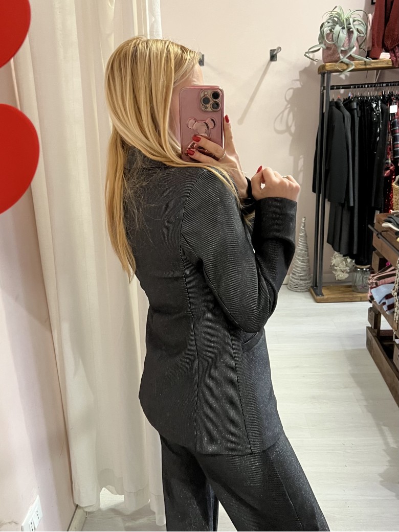 Giacca lurex nera