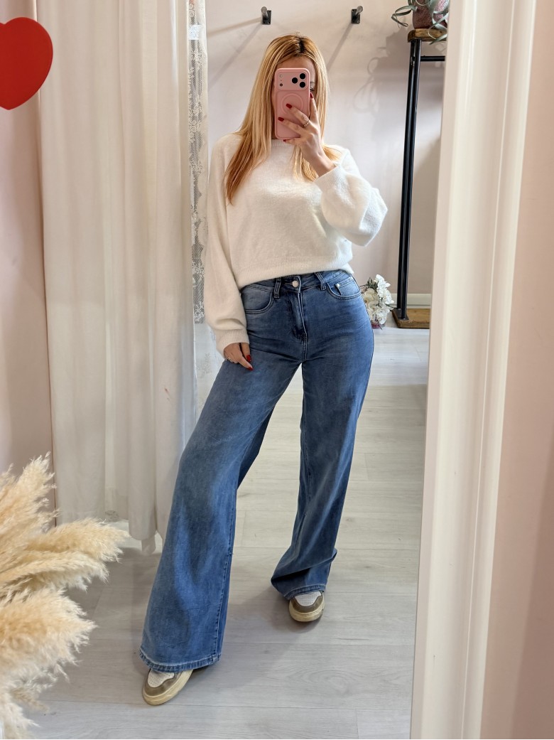 Jeans larghi palazzo