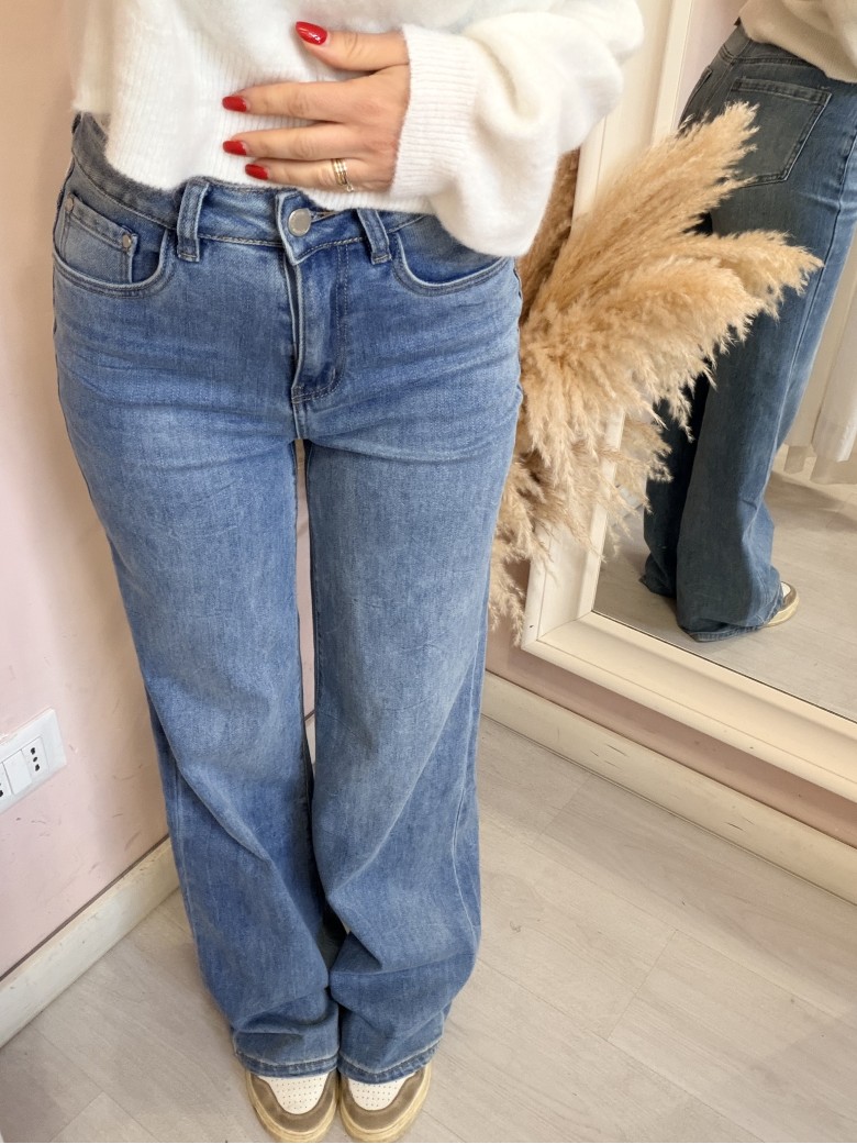 Jeans larghi palazzo