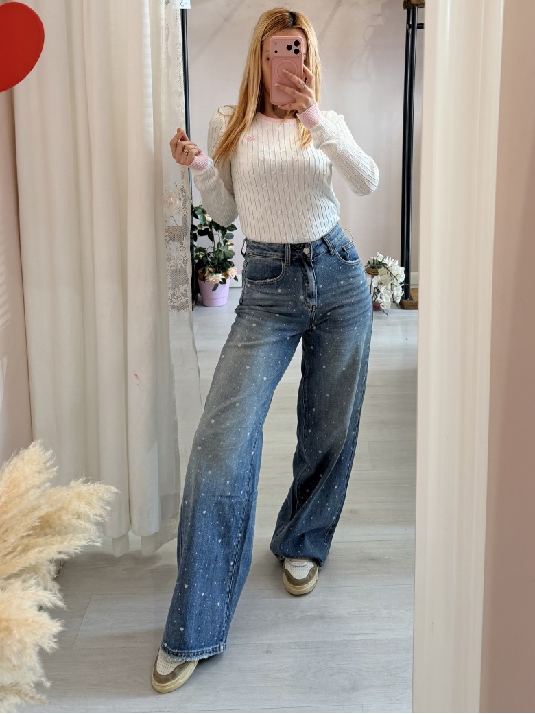 Jeans CUORICINI larghi