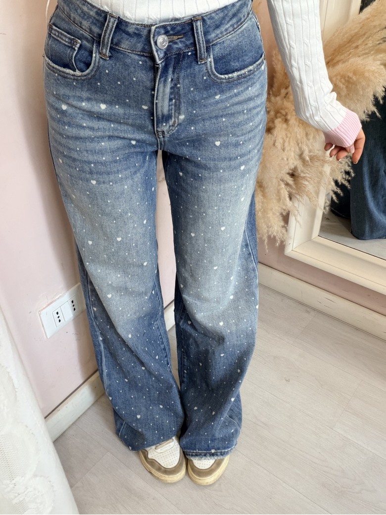 Jeans CUORICINI larghi