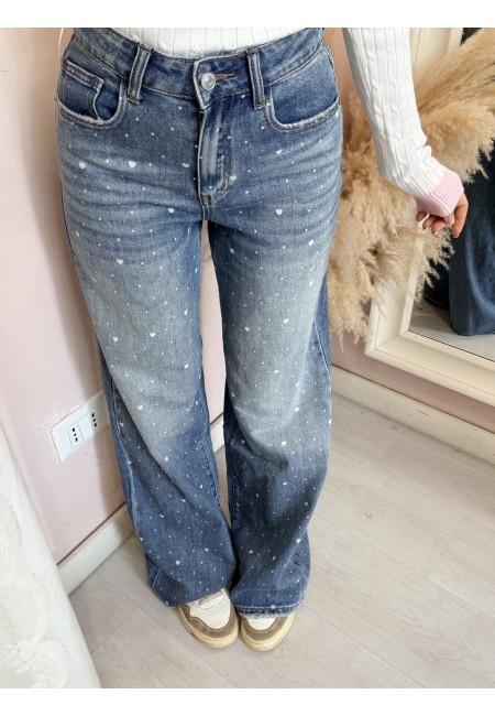 Jeans CUORICINI larghi