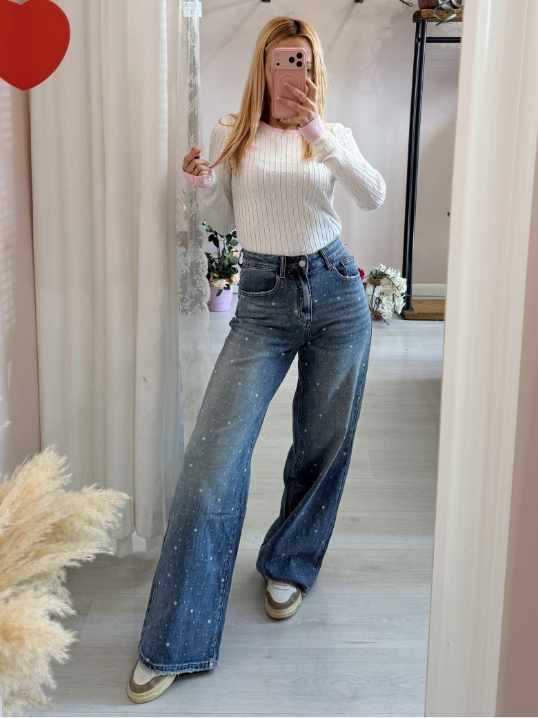 Jeans CUORICINI larghi