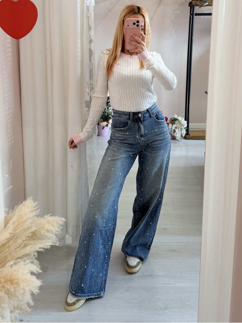 Jeans CUORICINI larghi