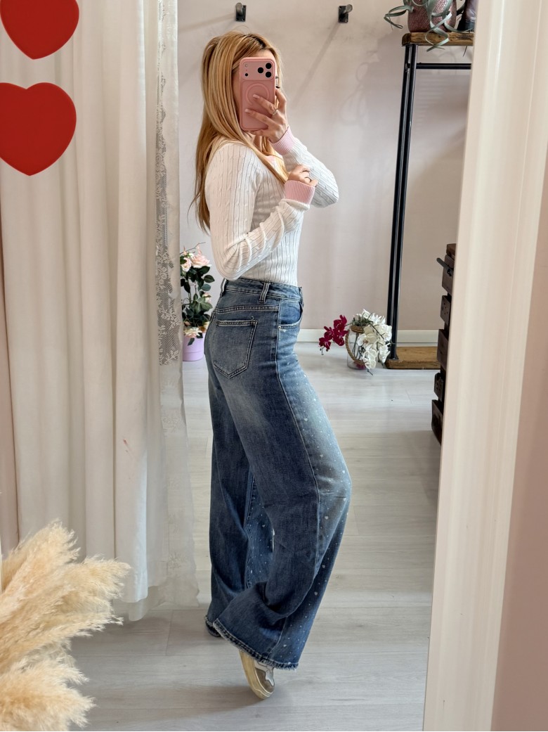 Jeans CUORICINI larghi