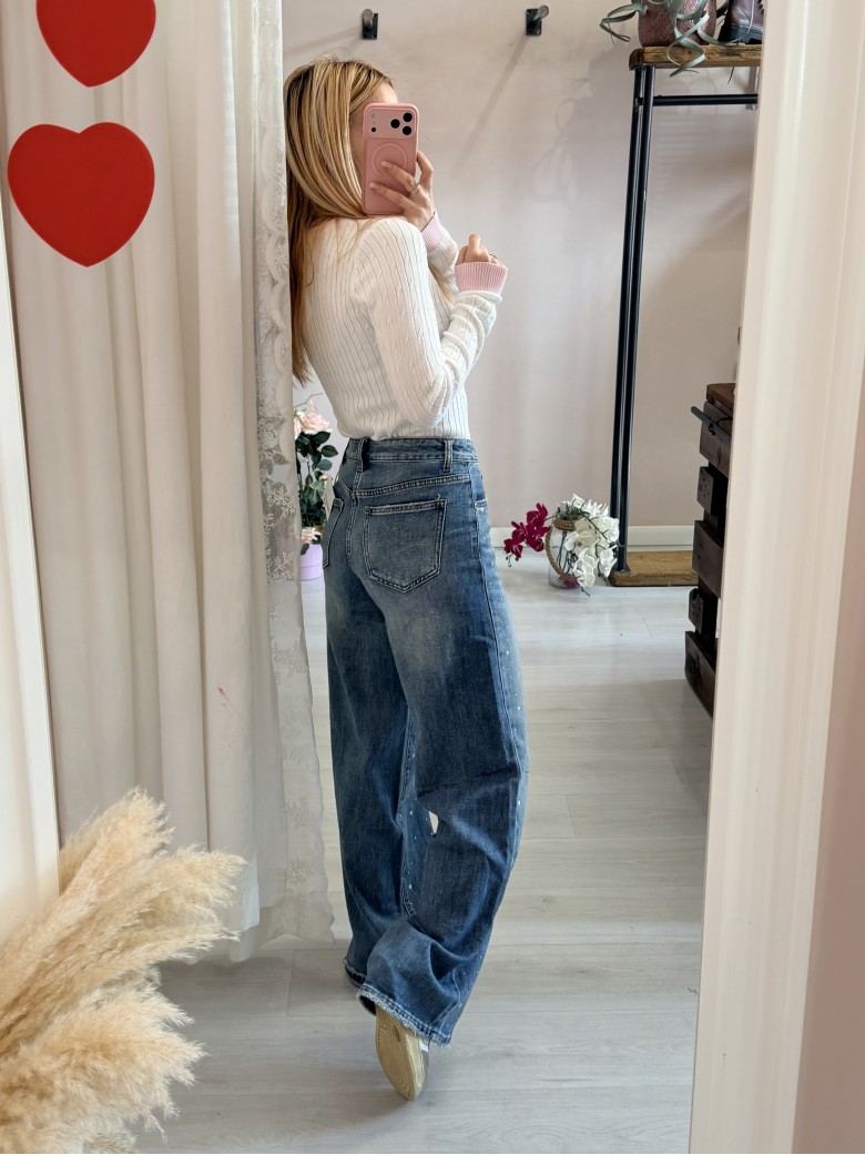 Jeans CUORICINI larghi