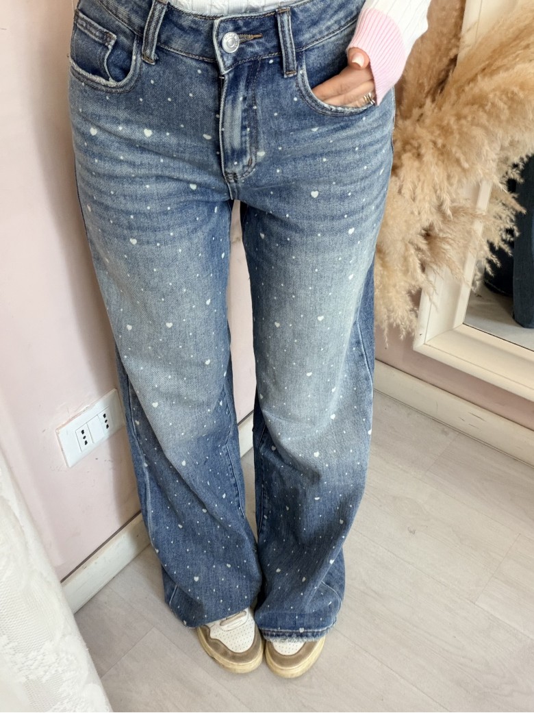 Jeans CUORICINI larghi