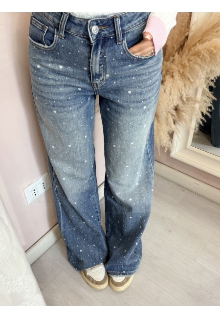 Jeans CUORICINI larghi