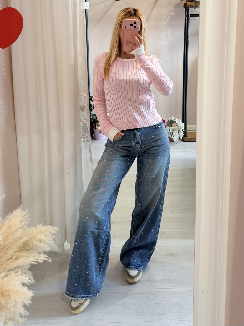 Jeans CUORICINI larghi
