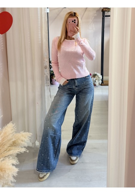 Jeans CUORICINI larghi