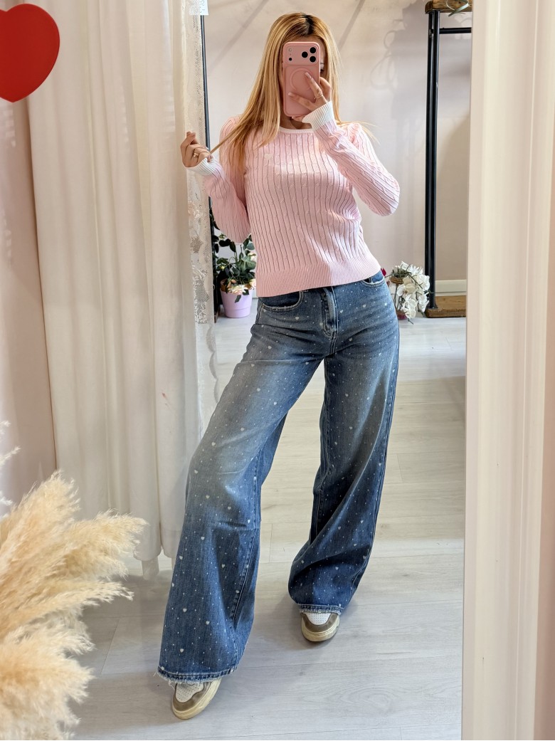 Jeans CUORICINI larghi