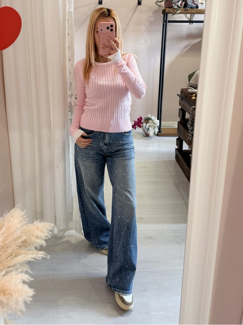 Jeans CUORICINI larghi