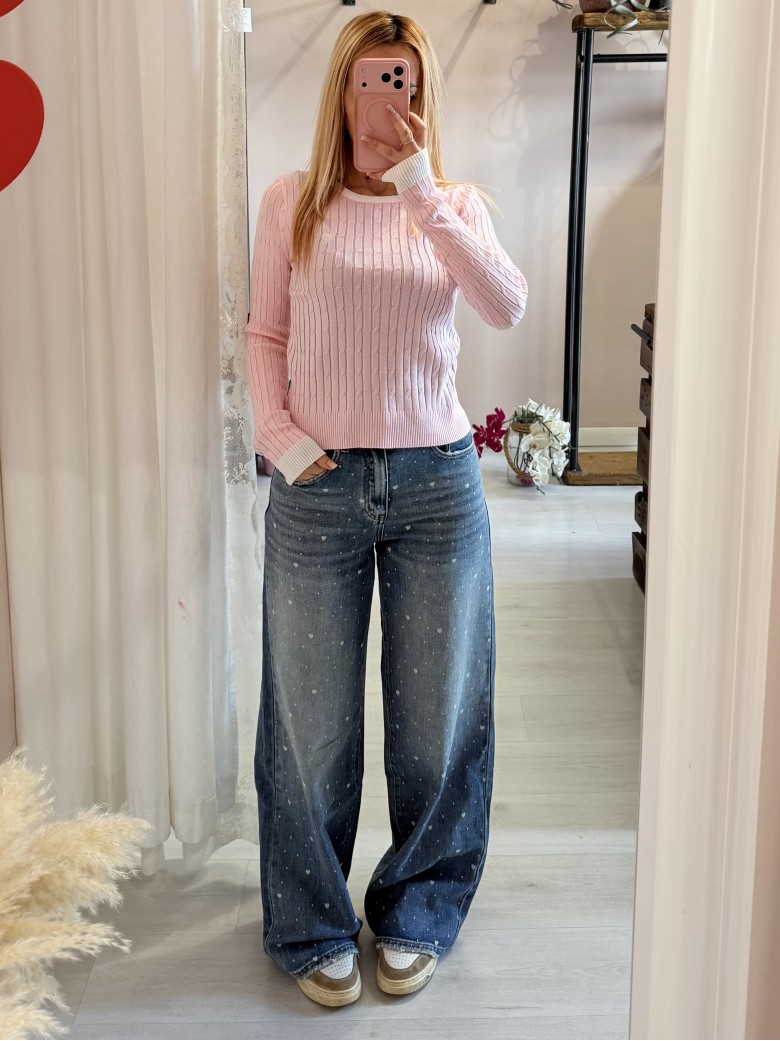 Jeans CUORICINI larghi