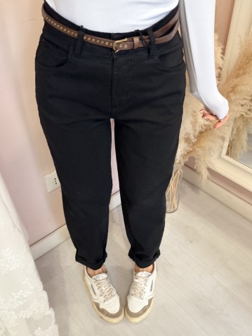 Pantaloni jeans morbidi neri