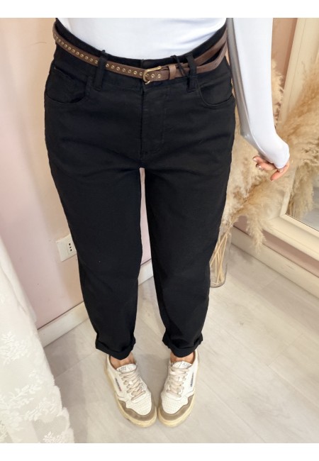 Pantaloni jeans morbidi neri