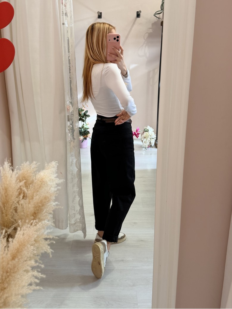 Pantaloni jeans morbidi neri