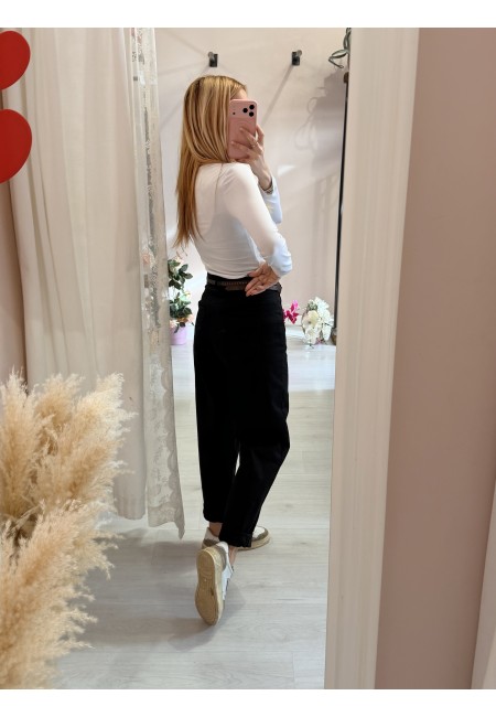 Pantaloni jeans morbidi neri