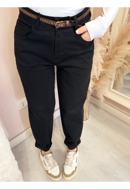 Pantaloni jeans morbidi neri