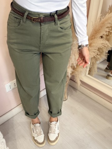 Pantaloni morbidi verdi militare 2