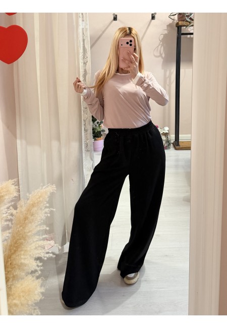 Maglia effetto doppio rosa