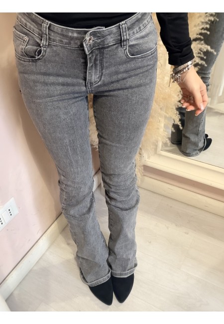 Jeans grigi a ZAMPA push up