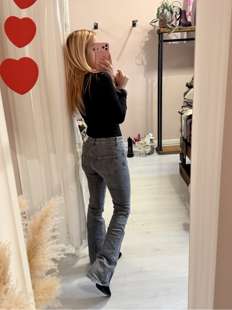 Jeans grigi a ZAMPA push up