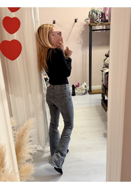 Jeans grigi a ZAMPA push up