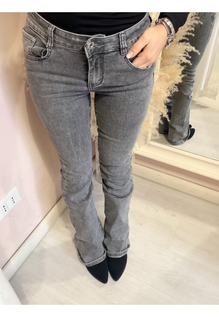 Jeans grigi a ZAMPA push up
