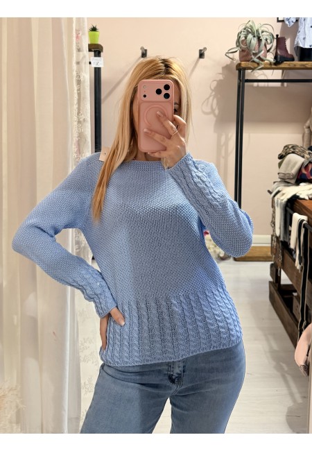 Maglioncino morbido LAURA azzurro