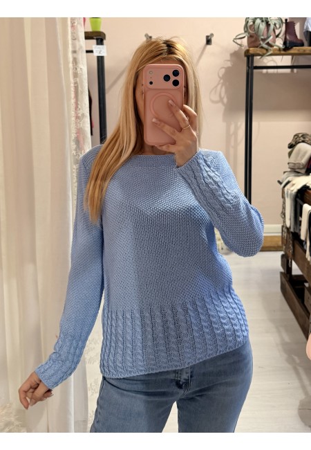 Maglioncino morbido LAURA azzurro