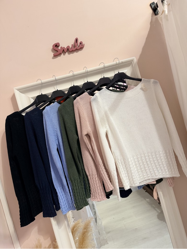 Maglioncino morbido LAURA azzurro