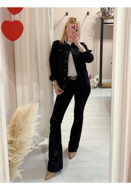 Giubbotto di jeans NERO