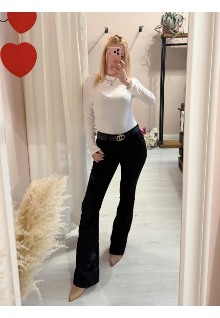 Jeans NERI a ZAMPA push up