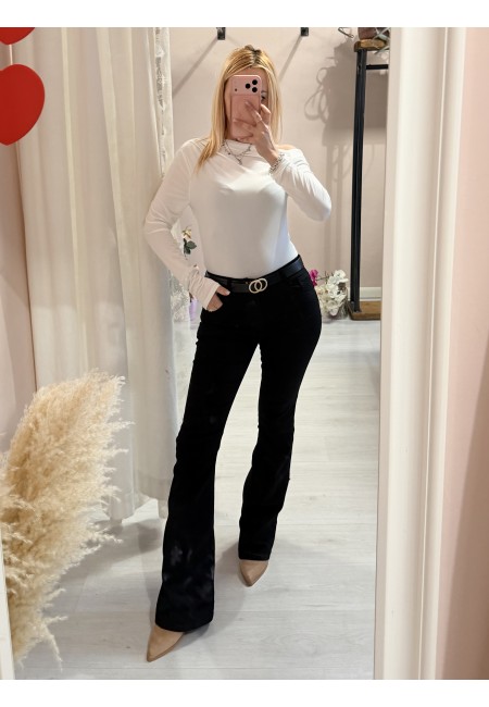 Jeans NERI a ZAMPA push up