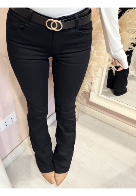 Jeans NERI a ZAMPA push up