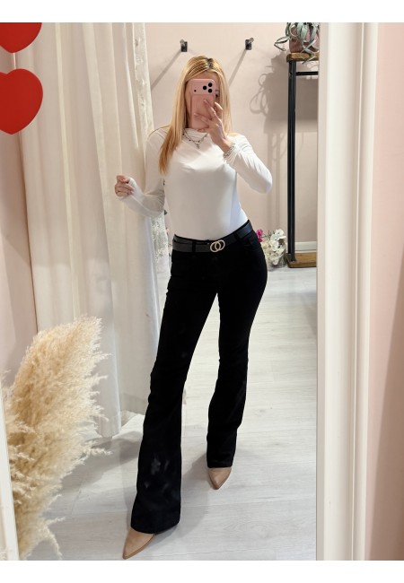 Jeans NERI a ZAMPA push up