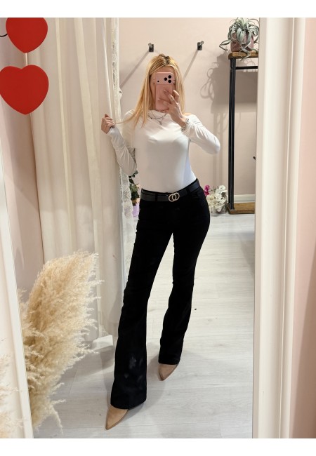 Jeans NERI a ZAMPA push up