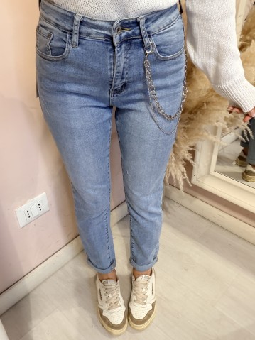 Jeans con catena MOMFIT morbidi