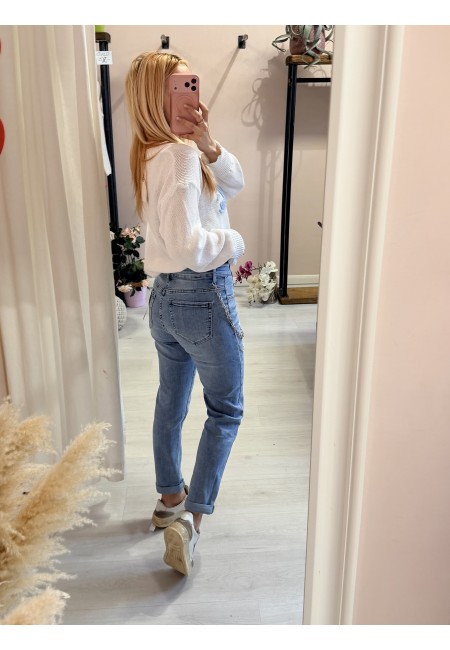 Jeans con catena MOMFIT morbidi