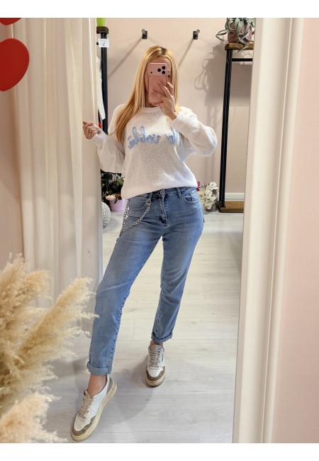 Jeans con catena MOMFIT morbidi