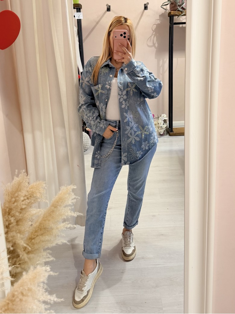 Jeans con catena MOMFIT morbidi