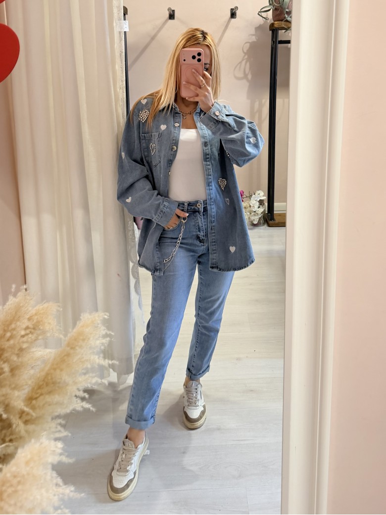 Jeans con catena MOMFIT morbidi