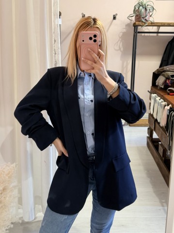 Blazer giacca manica arricciata 2