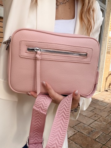 Borsa CELINA con tracolla ROSA 2