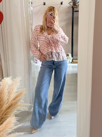 Camicetta blusa laccini sul rosa 2